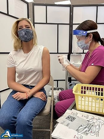 تصاویر| ایوانکا ترامپ هم واکسن کرونا زد